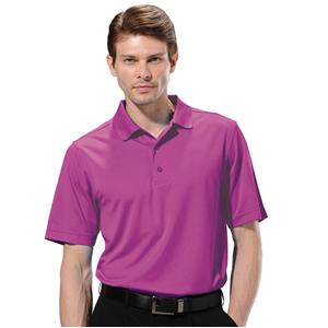 Monterey Club Solid matching knit collar Short sleeve Polo Shirt
