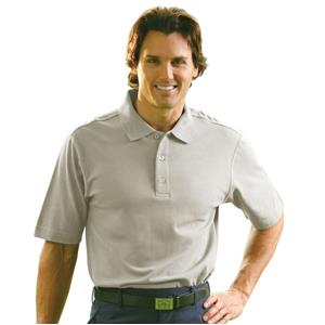Monterey Club Combed Cotton Solid Pique Polo Shirt
