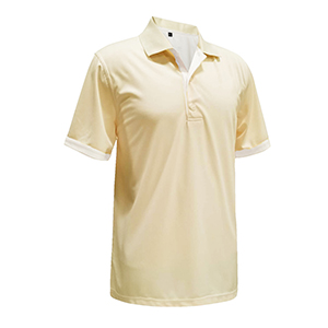 Monterey Club Polyester 97%/Spandex 3% Pique,Solid knit collar short Sleeve Polo Shirt