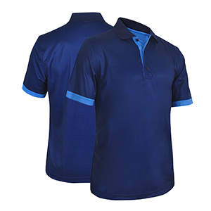 Monterey Club Polyester 97%/Spandex 3% Pique,Solid knit collar short Sleeve Polo Shirt