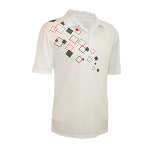 Monterey Club Argyle Element Print Contrast Polo Shirt