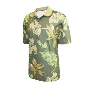 Monterey Club Shadow Water Print Polo Shirt