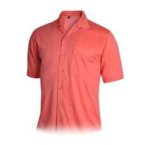 Monterey Club Edgeline Texture Solid Camp Shirt
