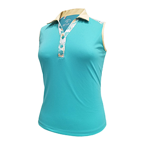Monterey Club Dandy Contrast Sleeveless Top