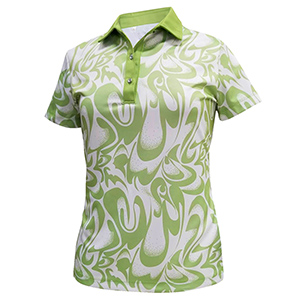 Monterey Club Abstract Print Polo Shirt