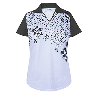 Monterey Club Kaleoscope Print Contrast Polo Shirt
