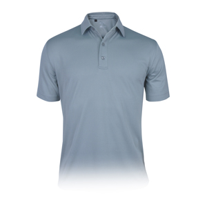 Monterey Club 100% Polyester Texture Solid Tailored Collar Short sleeve Polo Shirt