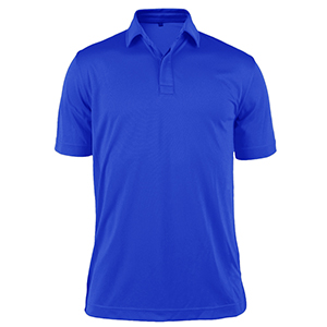 Monterey Club Polyester 97%/Spandex 3% Pique,Solid Hidden Placket Tailored Collar Short sleeve Polo Shirt