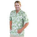 Monterey Club Hawaiian Texture Print Camp Shirt
